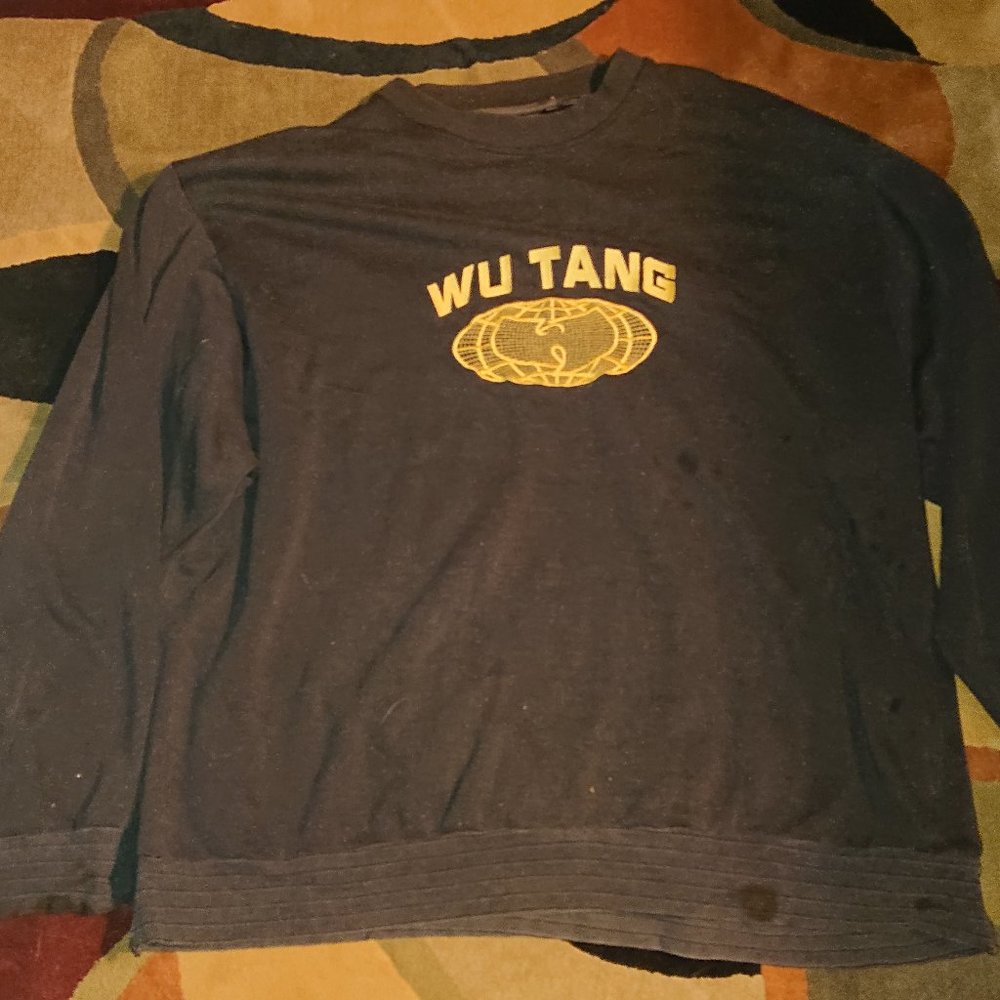 Ultra Rare the original Wu-Wear official XXL black sweatshirt vintage used